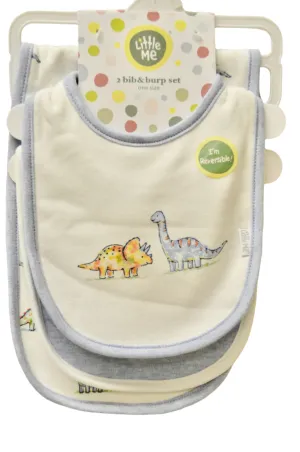 Dino-mite Bib & Burp Set