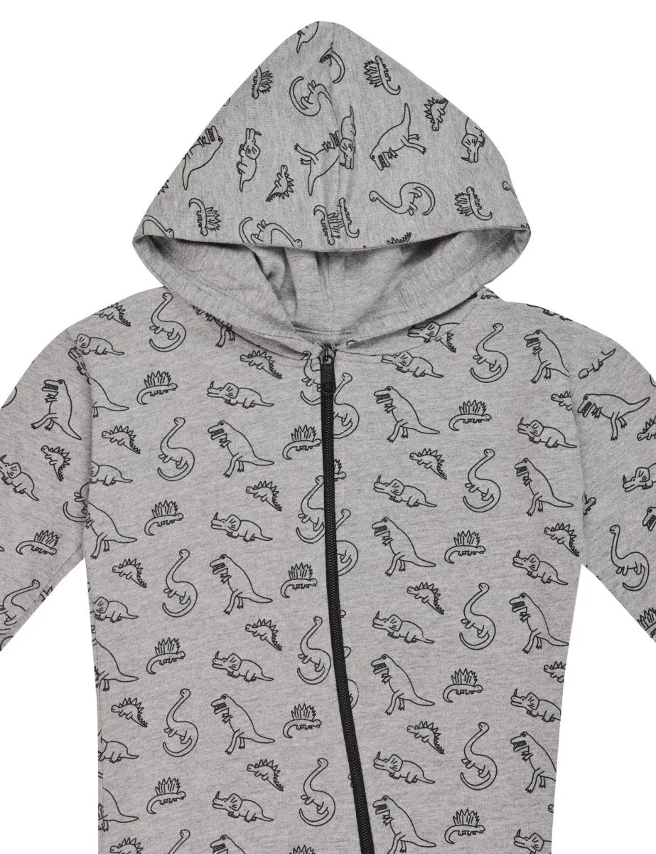 Dino Tales Hooded Romper