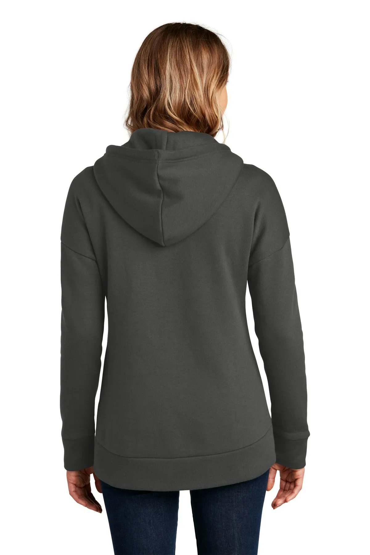 District ® Women's Perfect Weight ® Fleece Drop Shoulder Full-Zip Hoodie DT1104