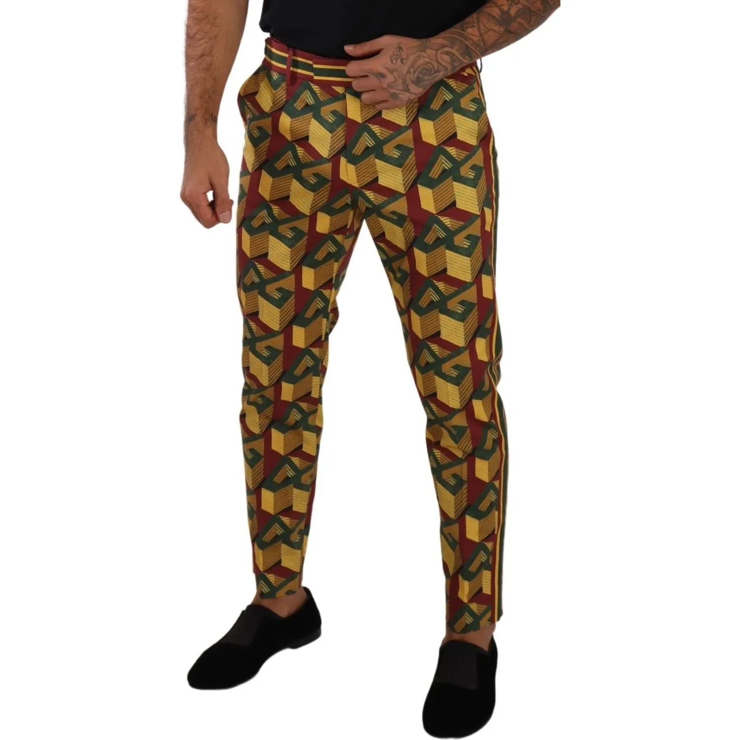 Dolce & Gabbana Elegant Multicolor Tapered Pants for Men