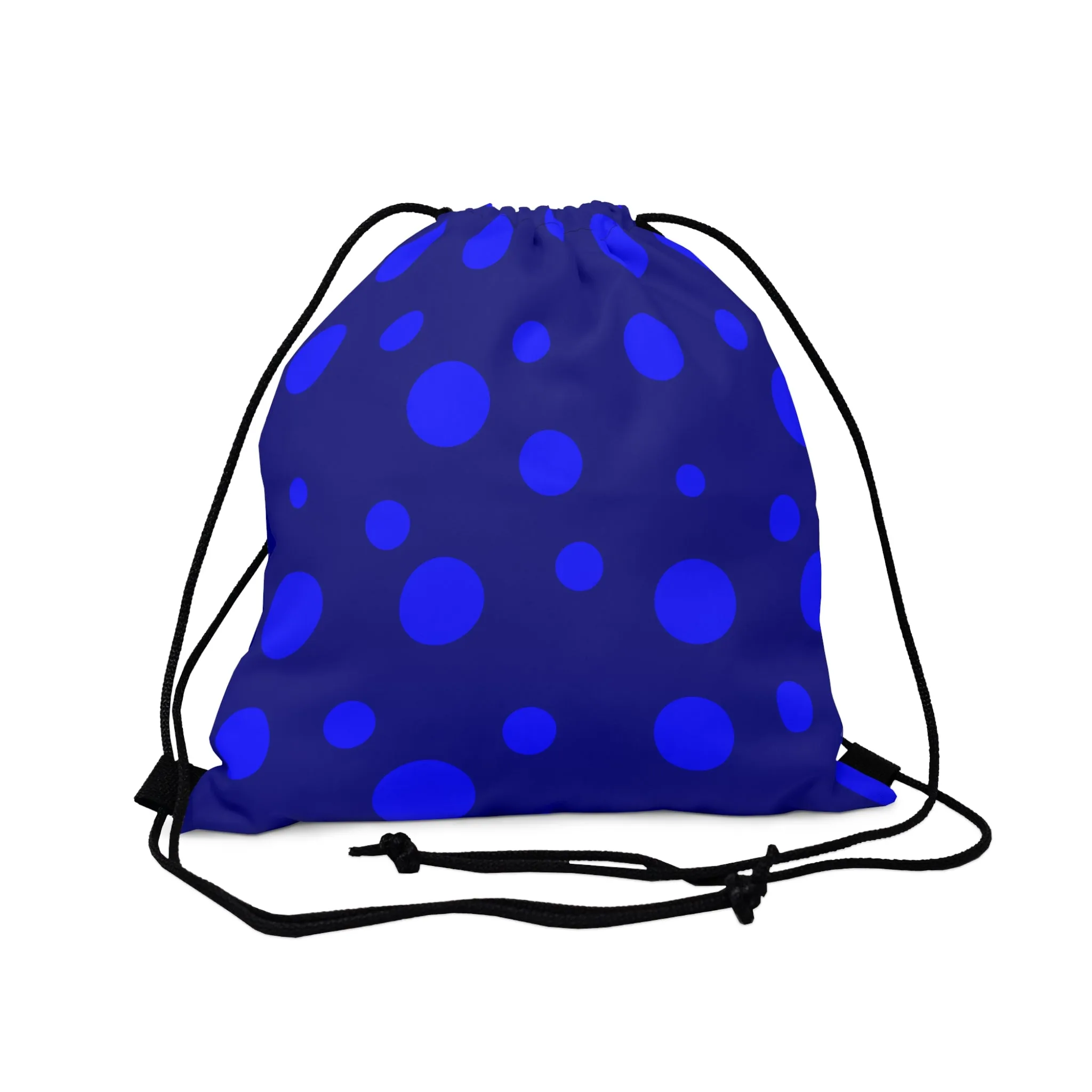 Drawstring Bag - Blue Polka Dot