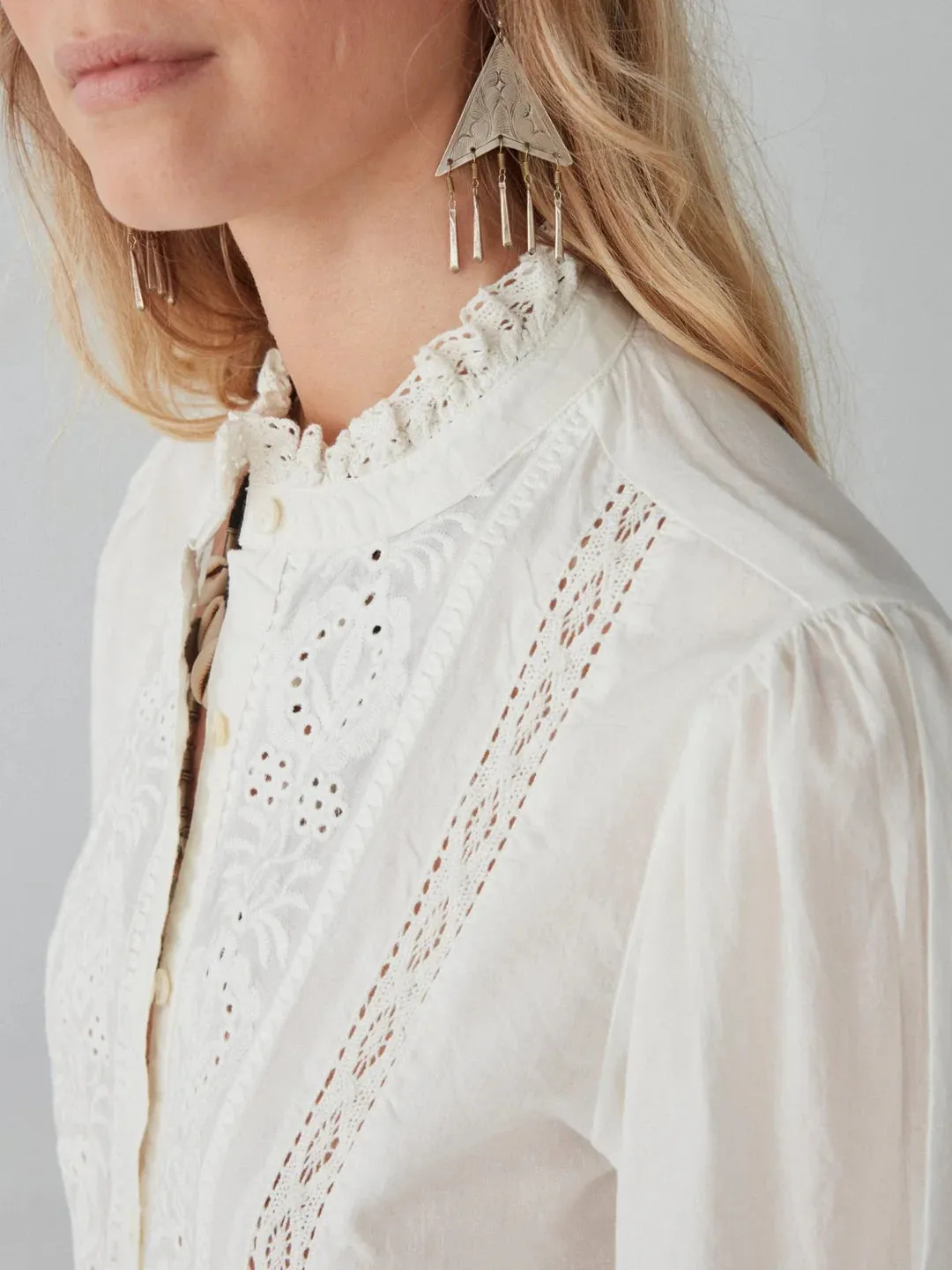 Emanuelle Blouse - White