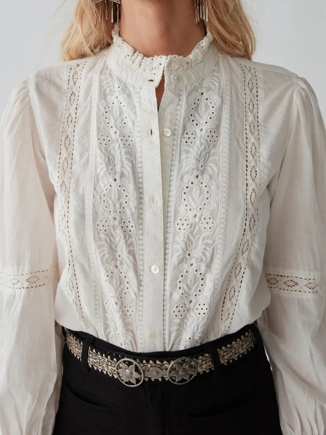 Emanuelle Blouse - White