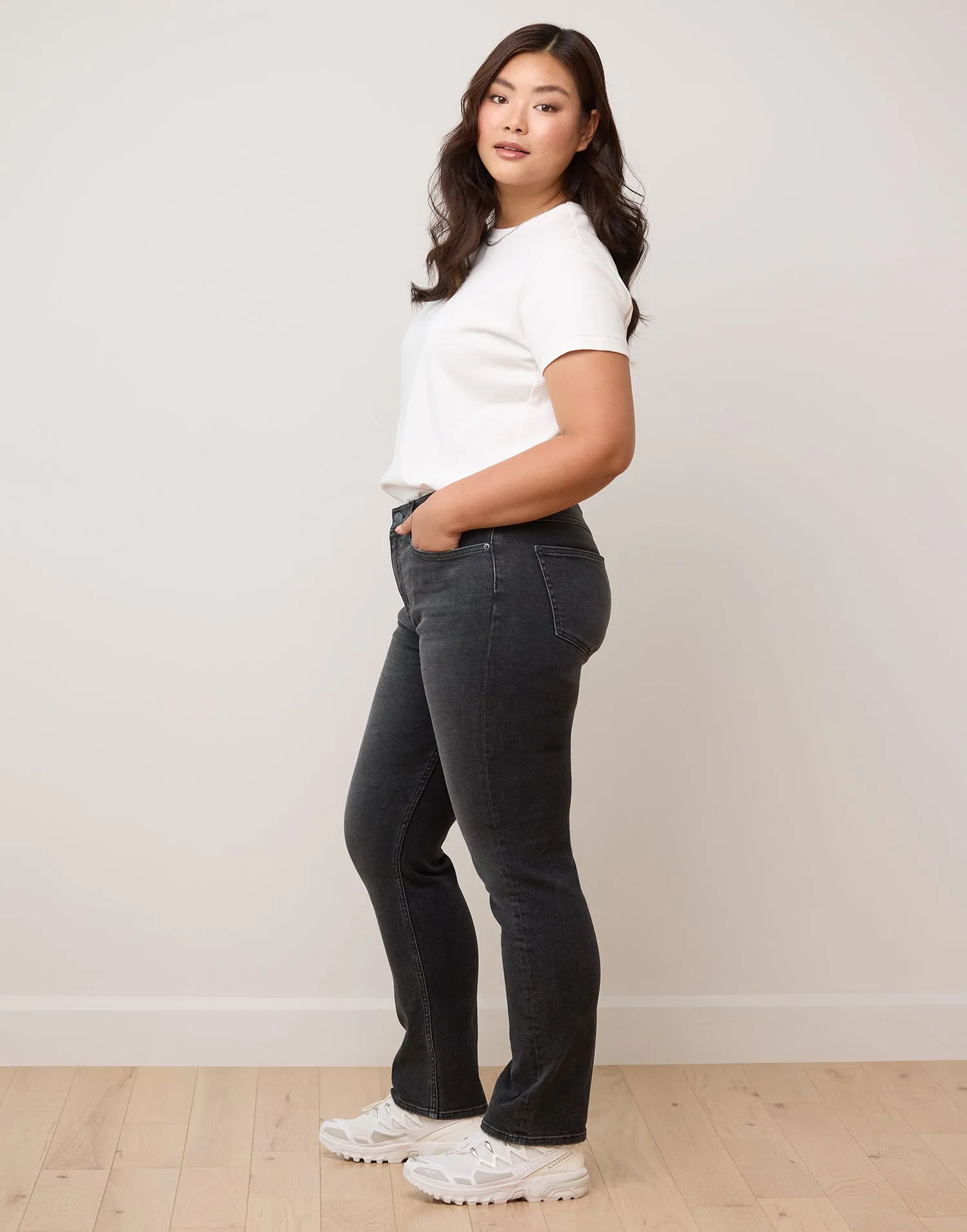 EMILY SLIM JEANS / GRAPHITE