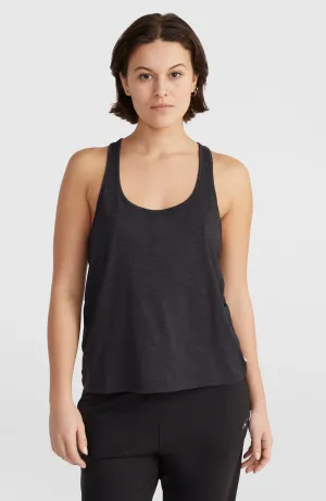 Essentials Racer Back Tanktop | Black Out