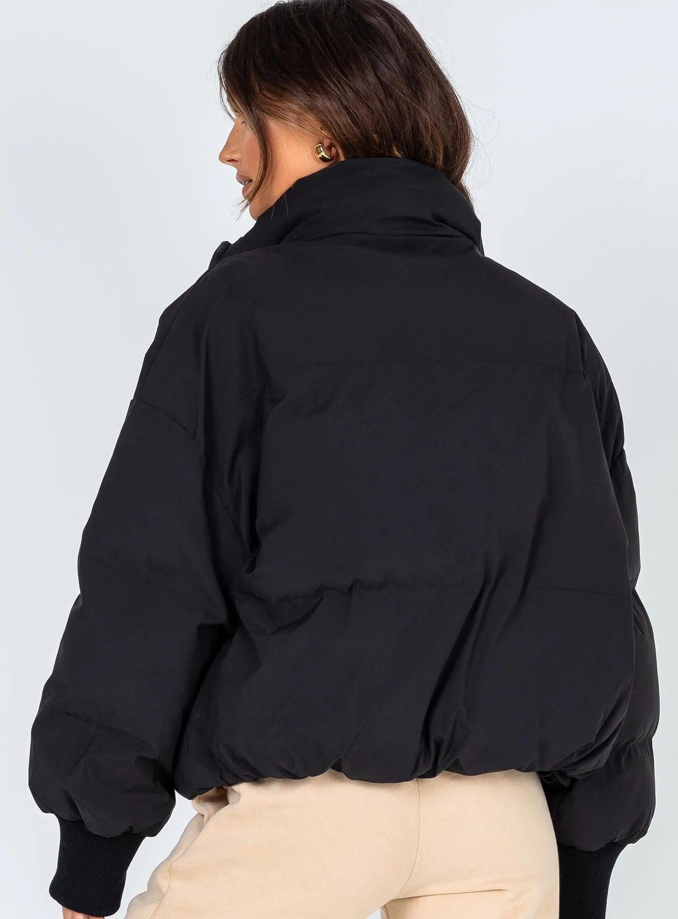 Fashionkova Abe Puffer Jacket Black