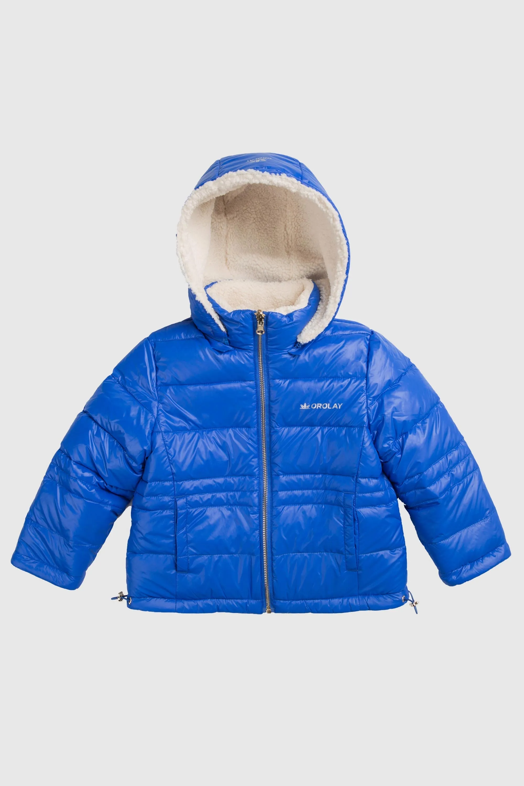 Fleece Down Warm Hooded Puffer Jacket