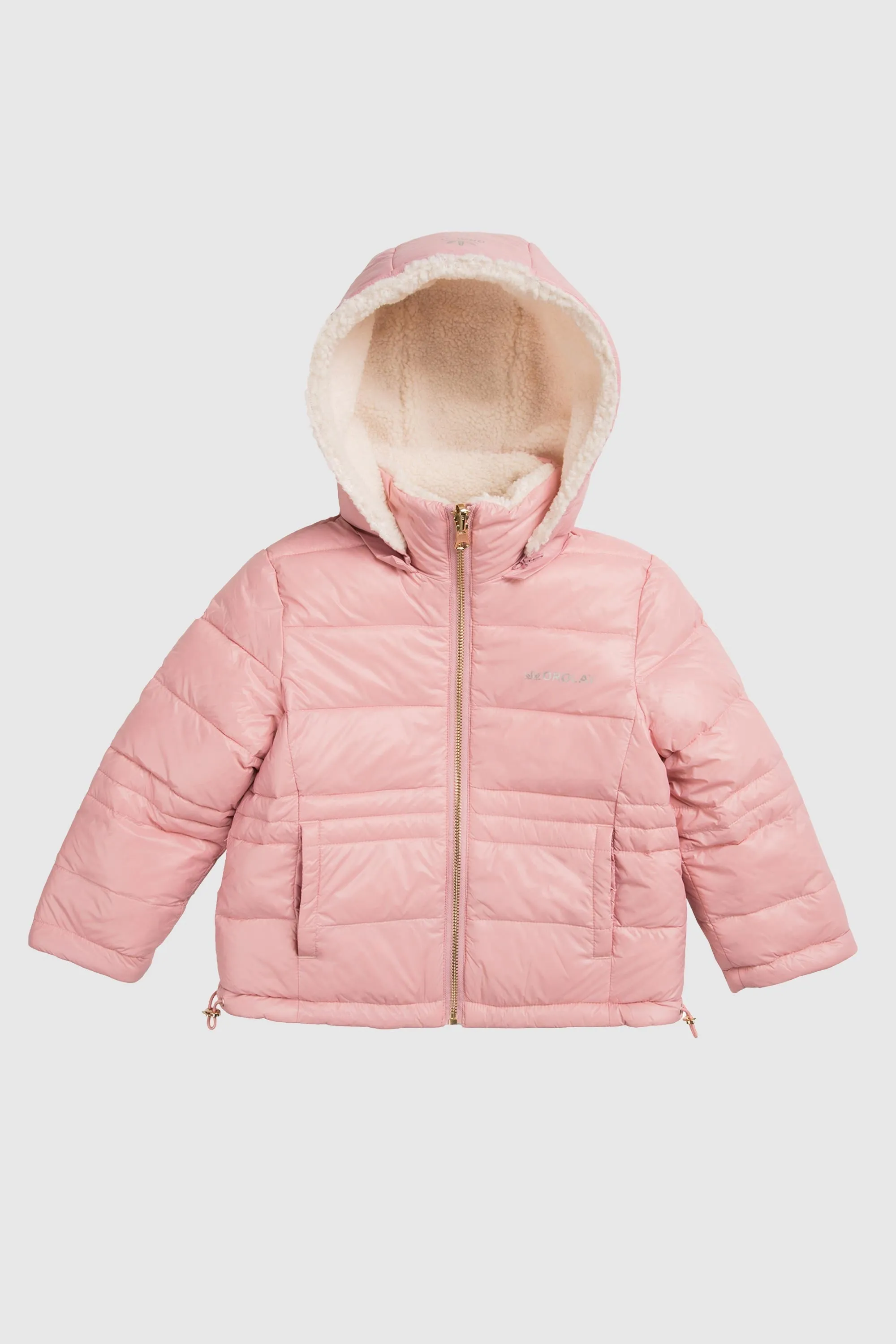 Fleece Down Warm Hooded Puffer Jacket