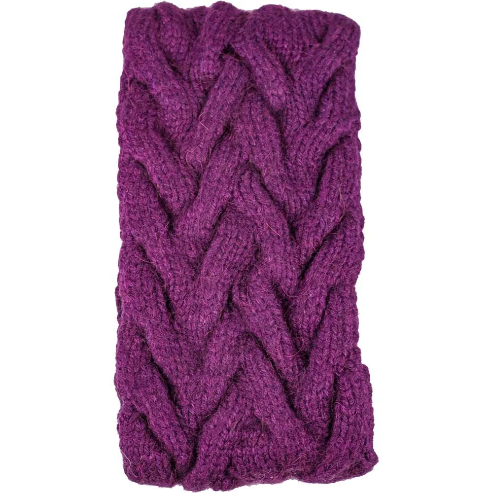 Fleece Lined Cable Knit Ear Warmer