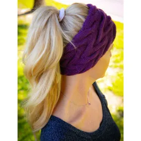 Fleece Lined Cable Knit Ear Warmer