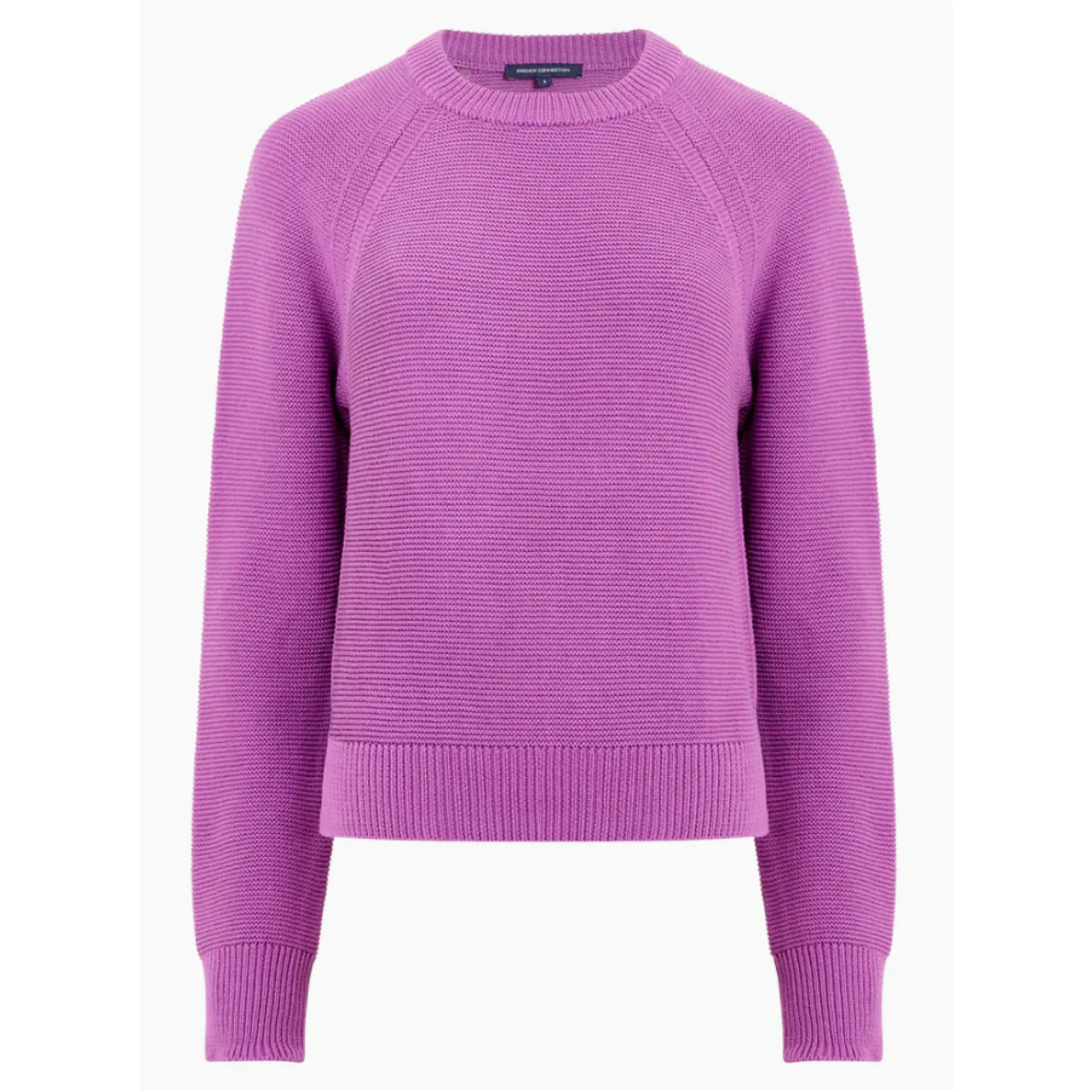 French Connection Lily Mozart Knit Crew Neck Jumper - Dahlia