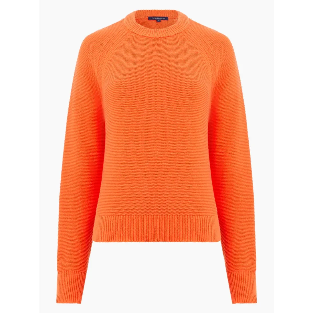 French Connection Lily Mozart Knit Crew Neck Jumper - Mandarin