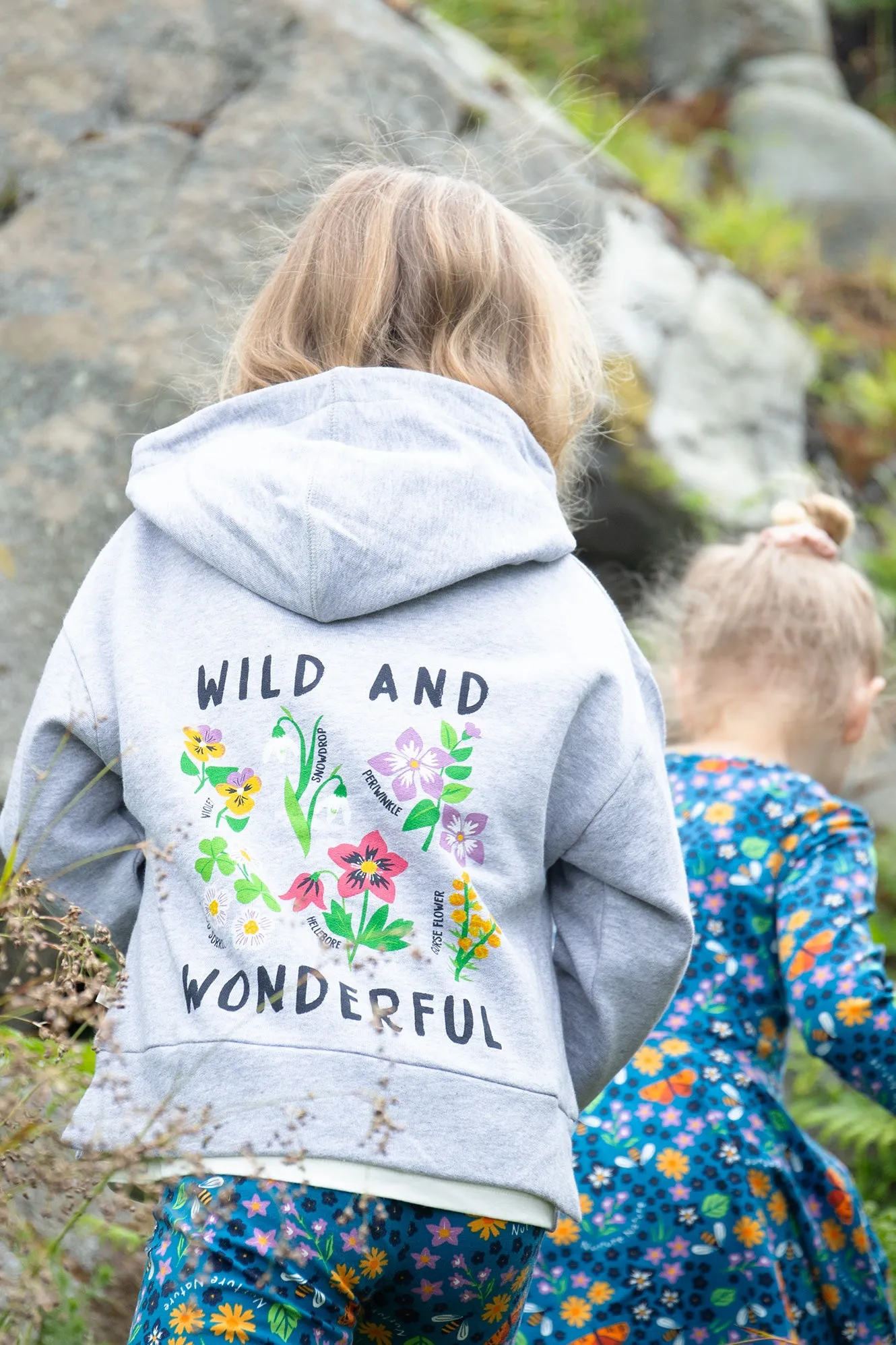 Frugi Lissie Hoodie Grey Marl Wild & Wonderful