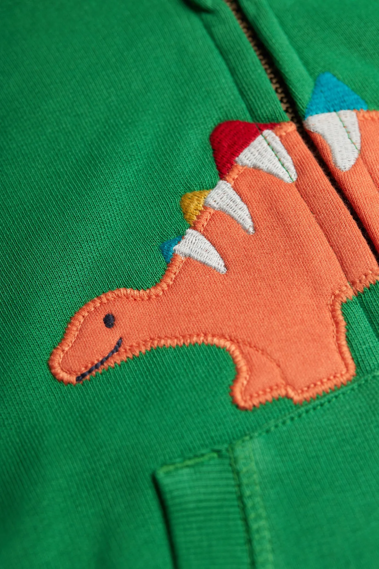 Frugi Switch Hayle Hoody Green Dino