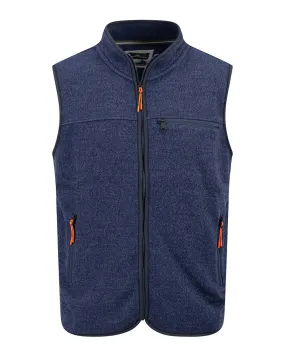 Fynch-Hatton Polar Fleece Navy Gilet