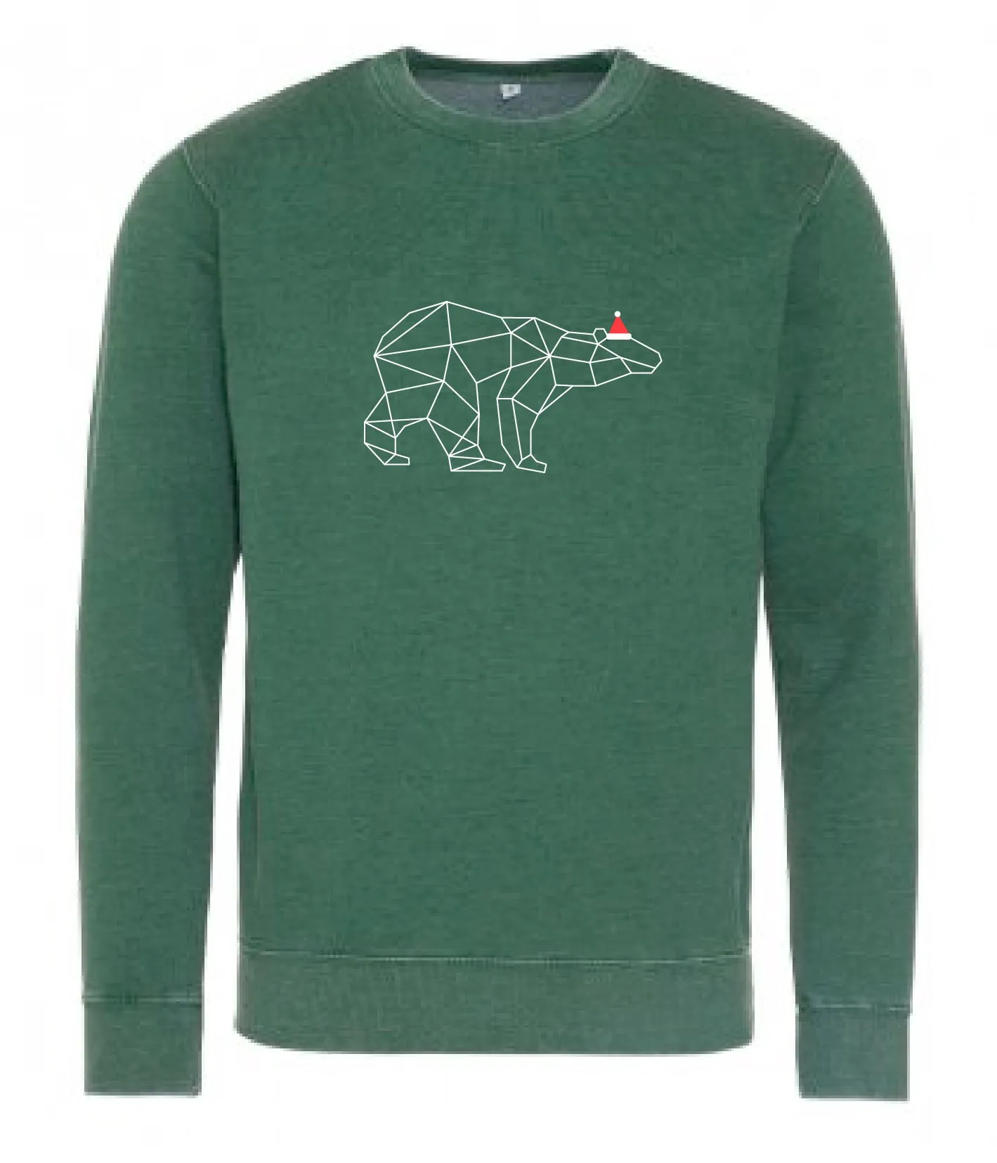 Geometric Polar Bear Washed Out Sweatshirt