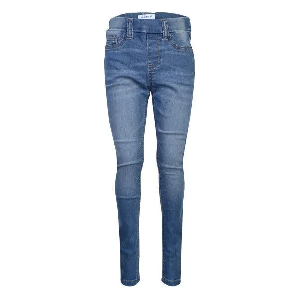 GIRLS BLUE BASIC DENIM PANTS