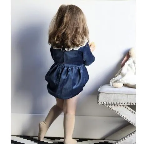 Girls Night Blue Velvet Romper