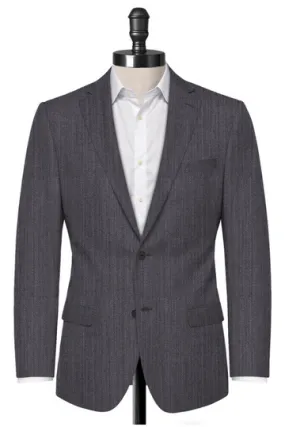 Grey Herringbone Blazer