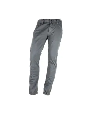 Grey Pony Skin 5-Pocket Jeans