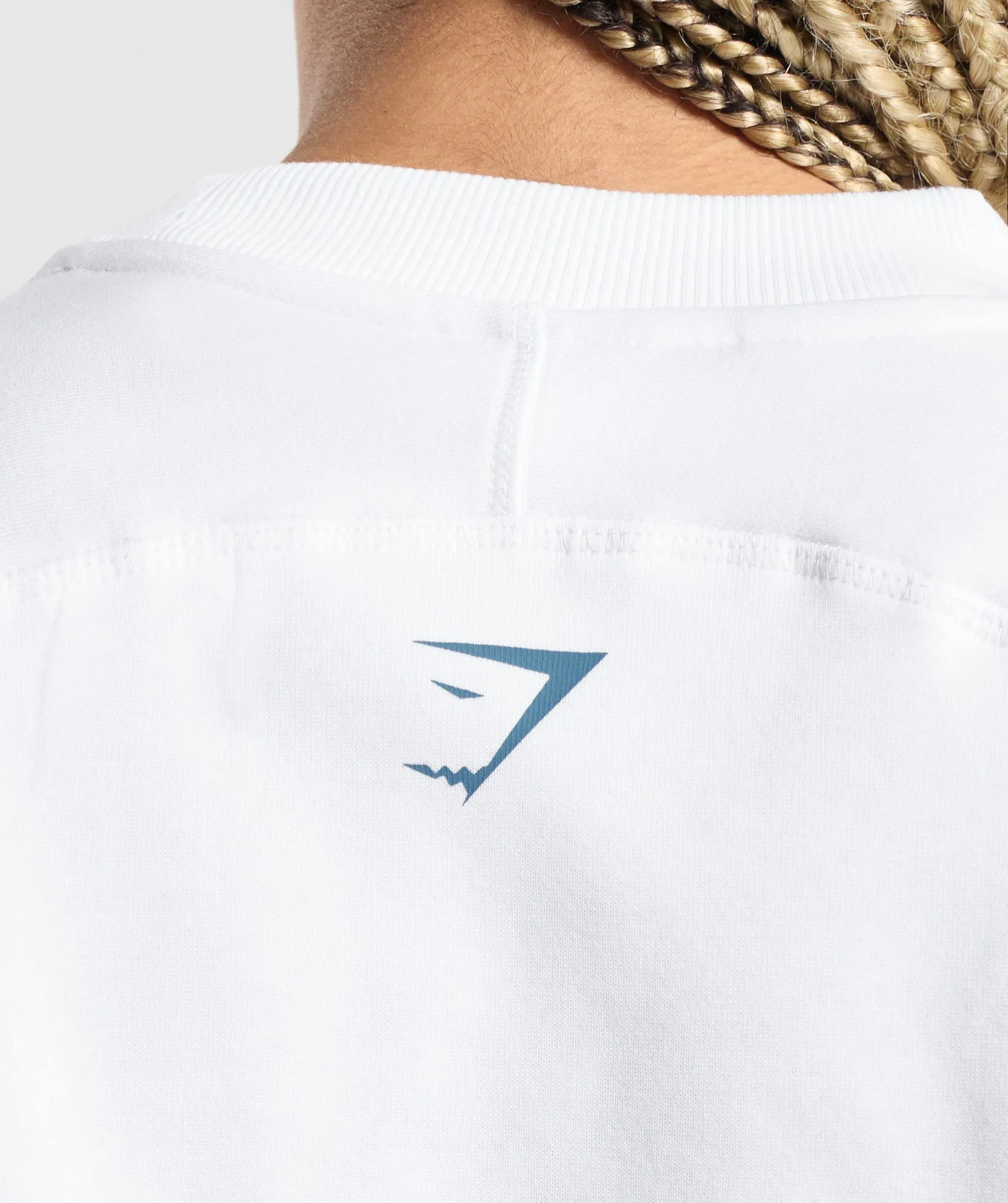 Gymshark Team GS Cropped Sweatshirt - White