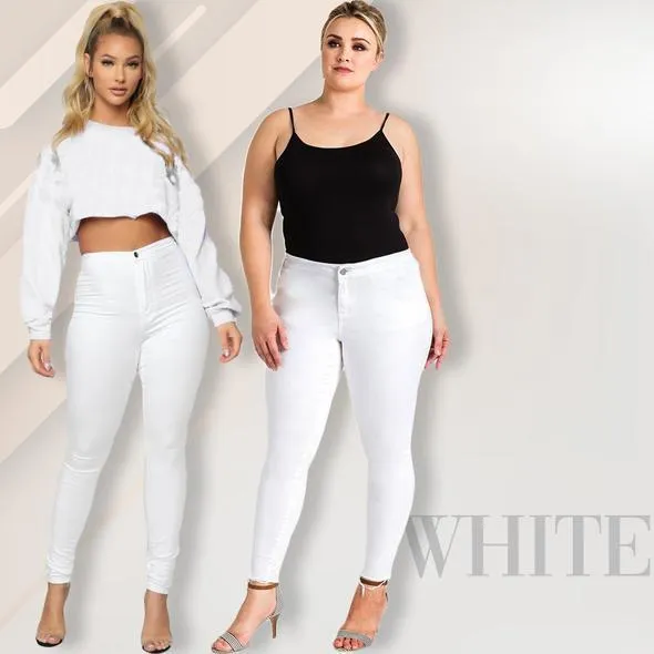 High Waist Tummy Booty Slimming Butt Lift Plus-Size Denim Jeans