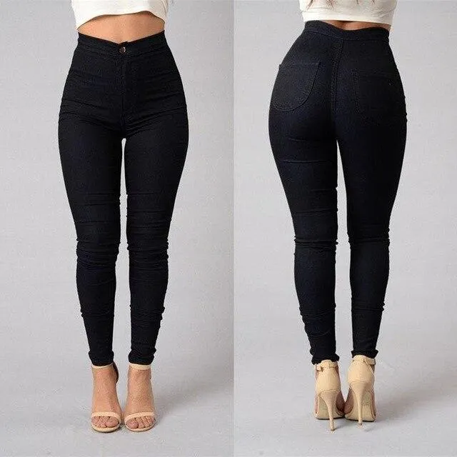 High Waist Tummy Booty Slimming Butt Lift Plus-Size Denim Jeans