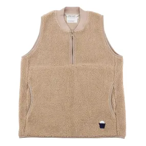 Himalayas Overhead Gilet - Oat with Navy Marker Patch