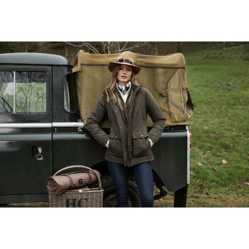 Holland Cooper Stamford 3 in 1 Ladies Waterproof Country Coat - Khaki