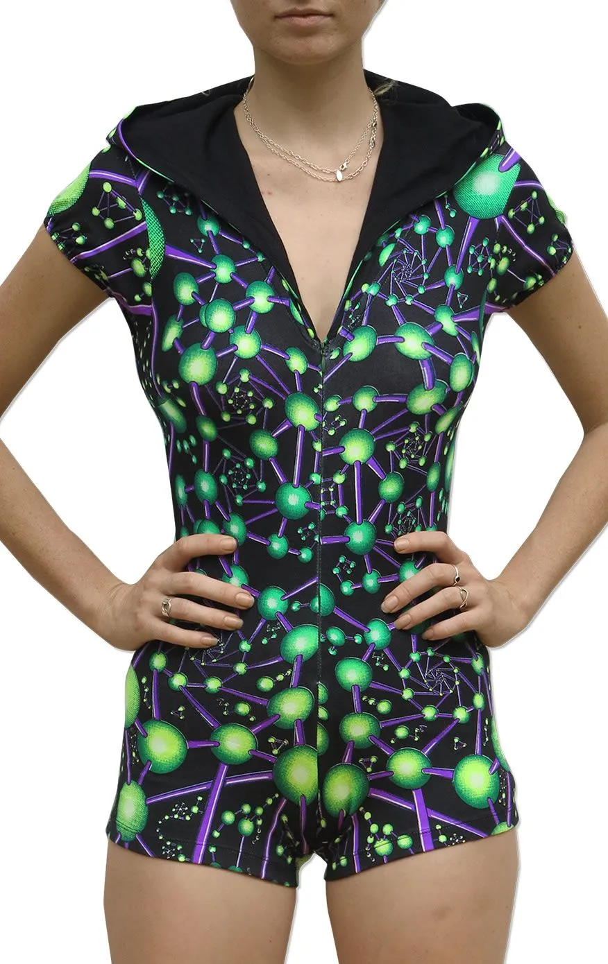 Hooded Playsuit : Atomic Alien