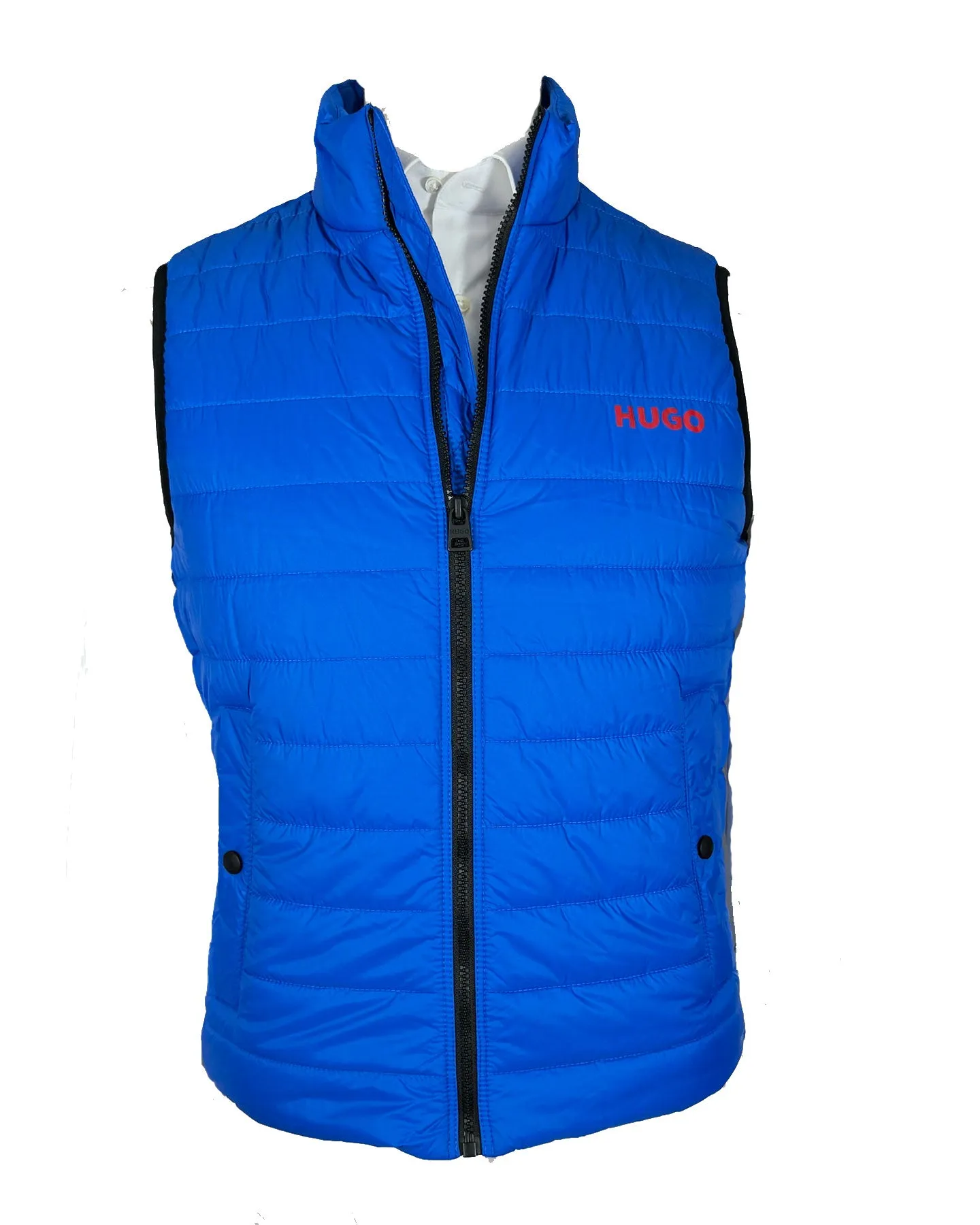 Hugo Boss Padded Gilet Slim Fit Bright Blue Bodywarmer EU 50 / M FINAL SALE