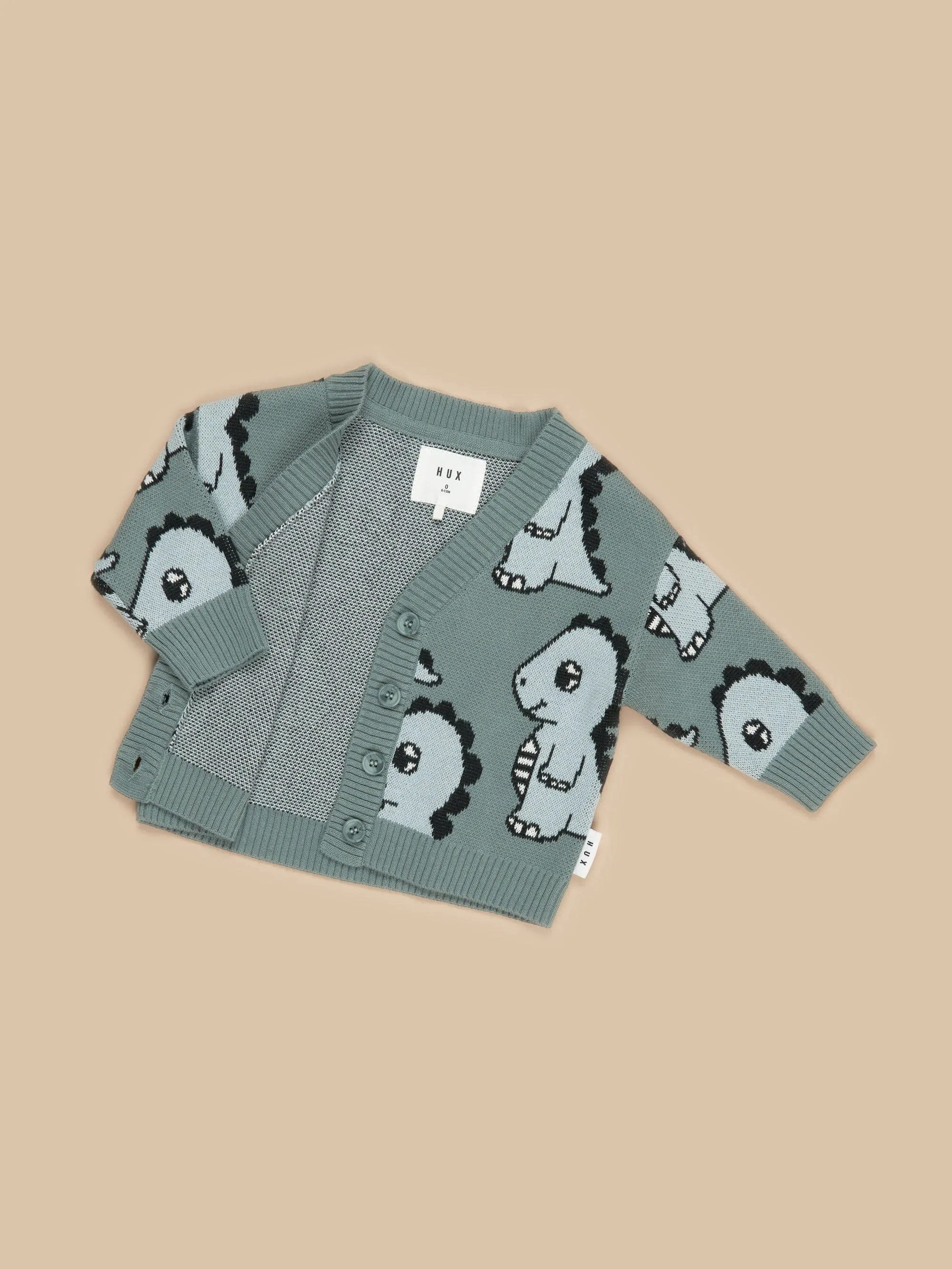 Huxbaby Dino Boxy Cardi