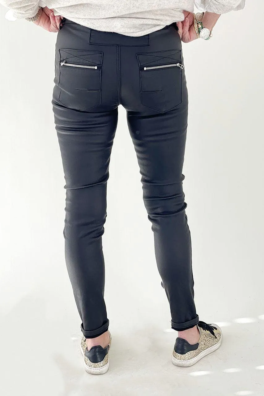 Italian Jean | Black Waxy