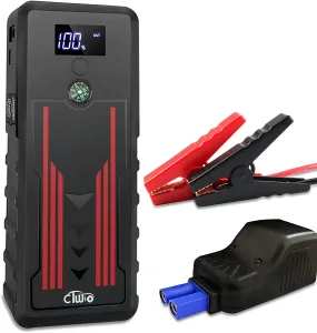 ITEM# 0028   Battery Jump Starter for Car, CTWJO 12V 600A 15000mAh Portable Jump Starter Booster with USB-C Smart Port, Compass, LCD Screen, LED Light, Travel Case (Watch Video)