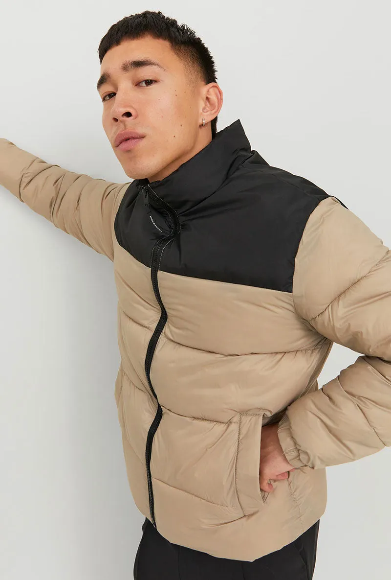 JACK AND JONES TOBY PUFFER COLLAR JACKET