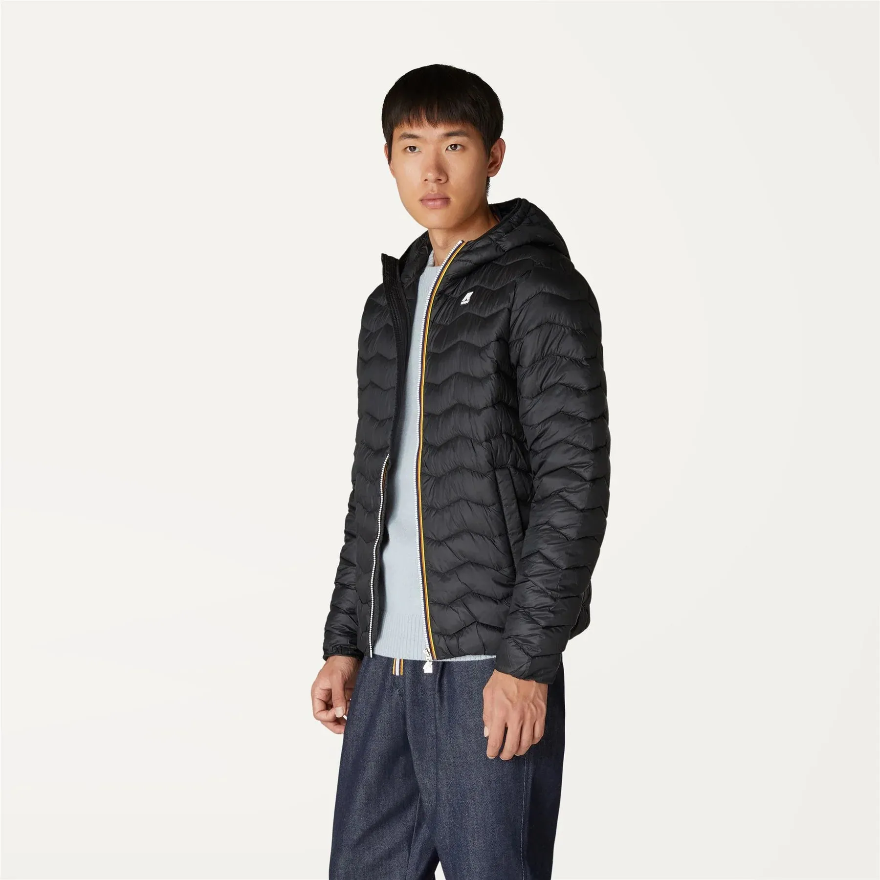 Jack Warm - Men's Quilted Packable Puffer Jacket in Black Pure