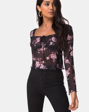 Janina Top in Dusky Rose