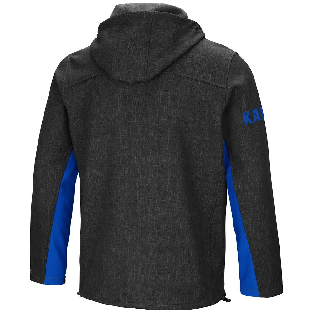 Kansas Jayhawks Colosseum Gray "Gibbons" Full Zip LS Hooded Jacket