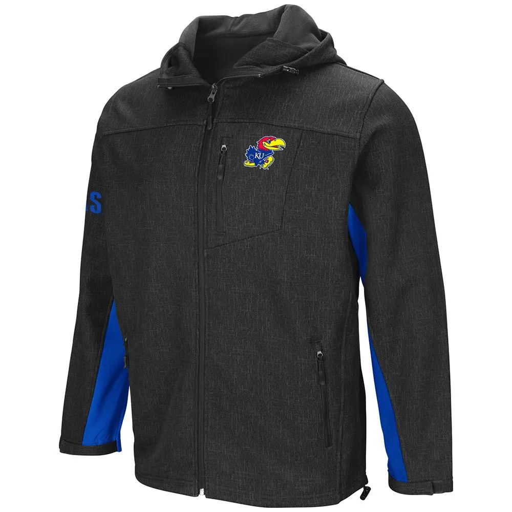 Kansas Jayhawks Colosseum Gray "Gibbons" Full Zip LS Hooded Jacket