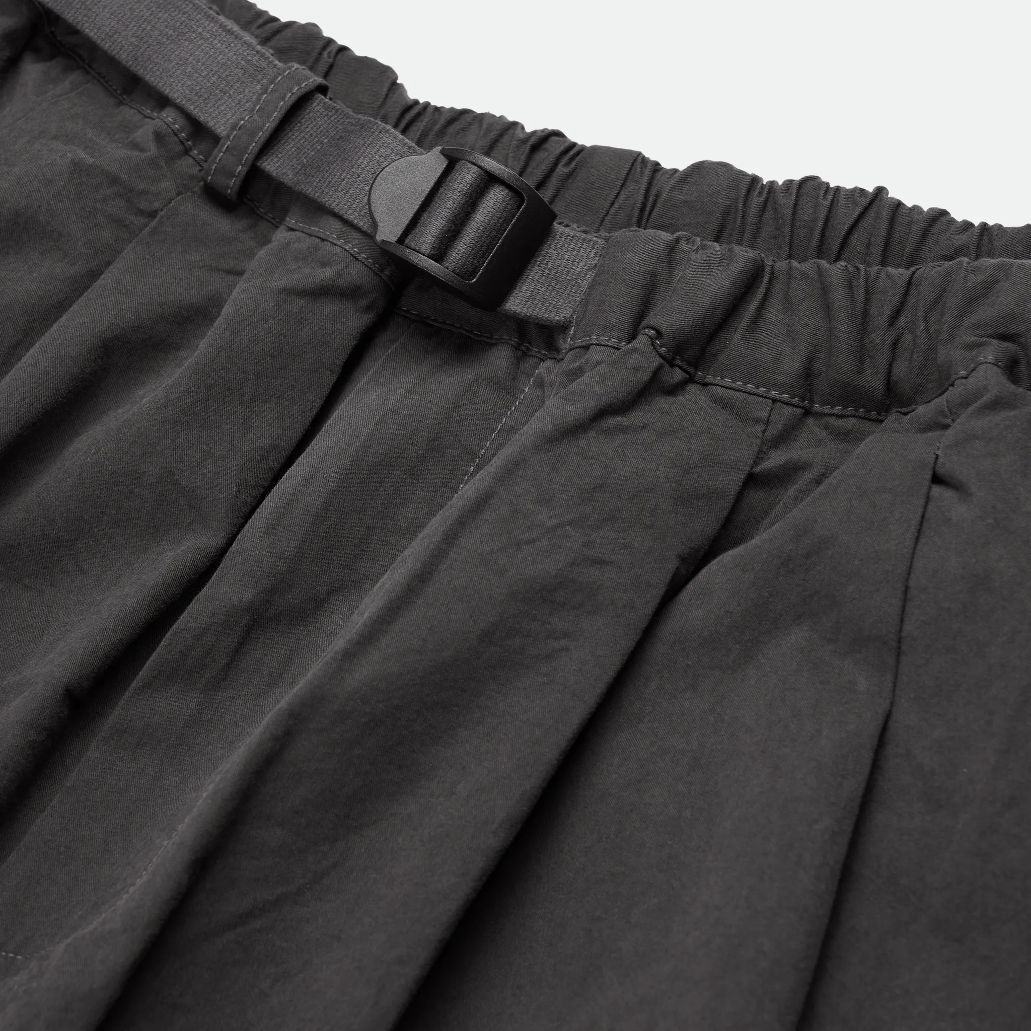 Kappy x Pick Store - Limited Edition Two Tuck Wide Pants Charcoal