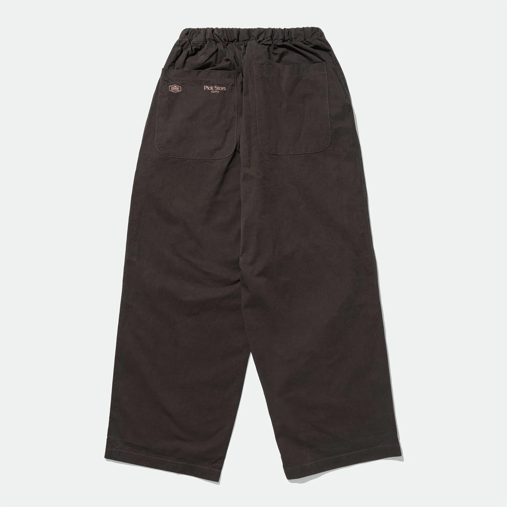 Kappy x Pick Store - Limited Edition Two Tuck Wide Pants Charcoal