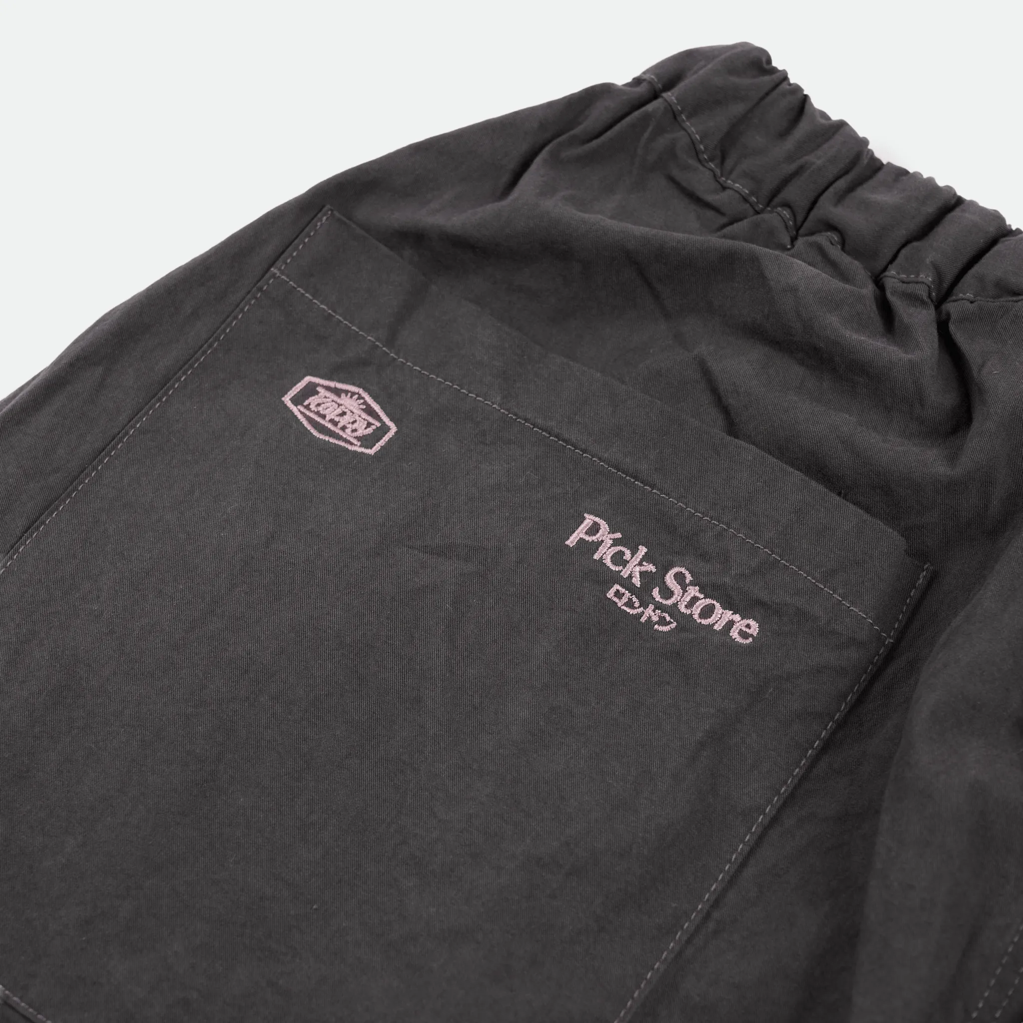 Kappy x Pick Store - Limited Edition Two Tuck Wide Pants Charcoal