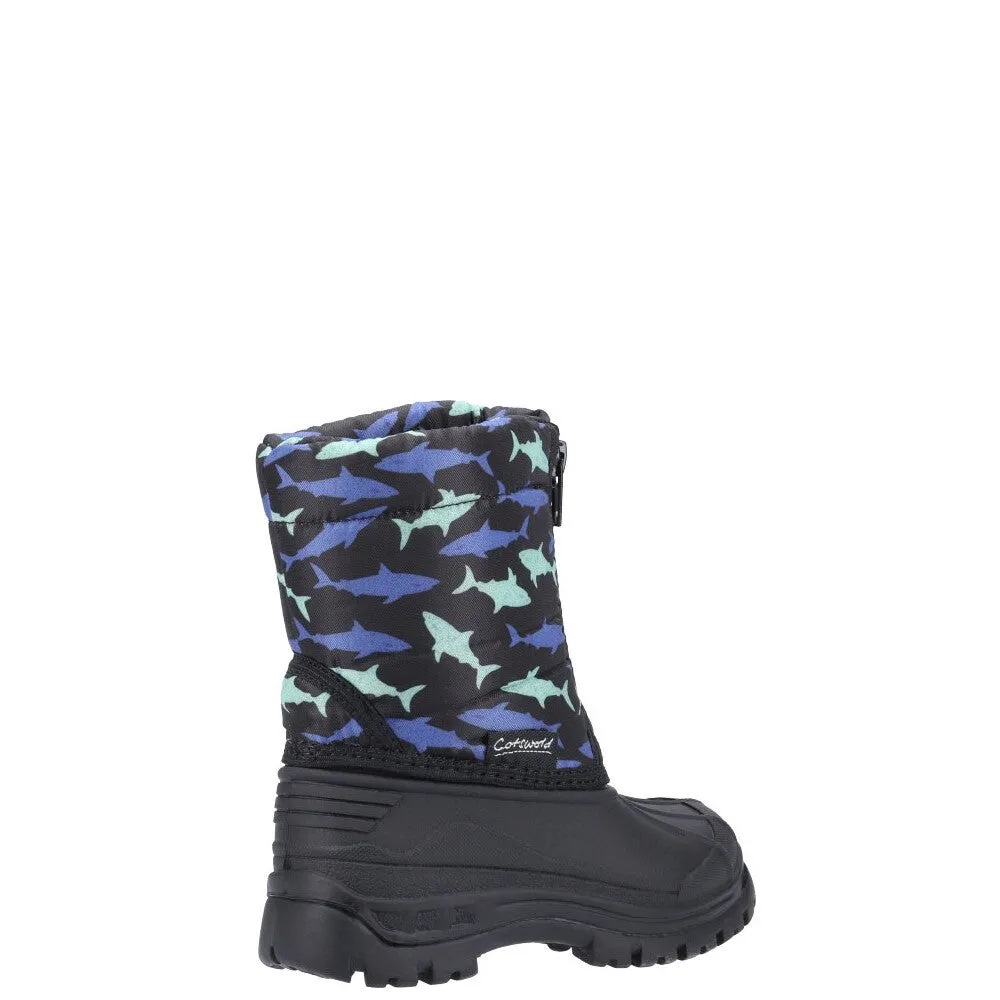 Kids Iceberg Zip Snow Boots Shark