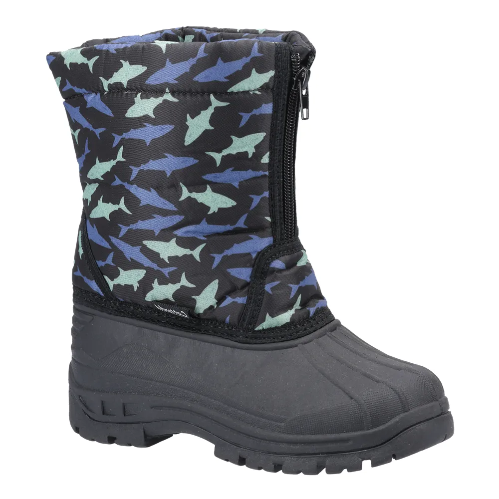 Kids Iceberg Zip Snow Boots Shark