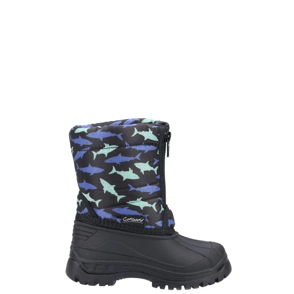 Kids Iceberg Zip Snow Boots Shark