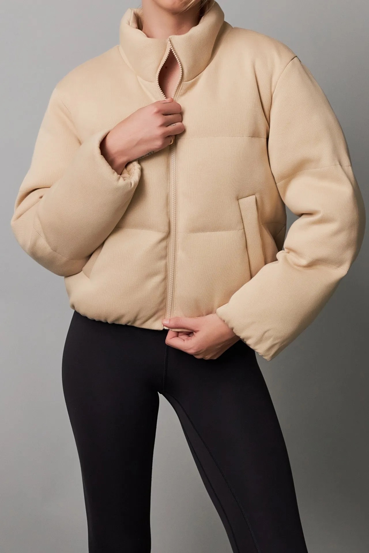 Knit Puffer Jacket