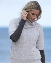 Knitting Pattern Moss Cable Sweater