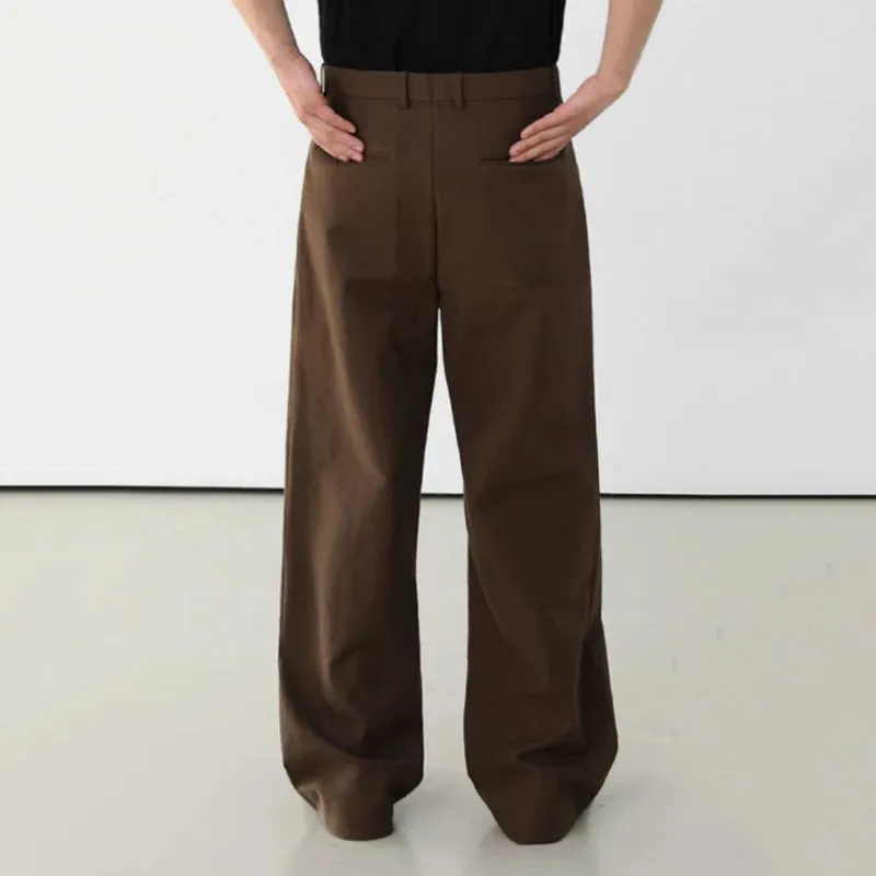 Korean Style Men's Loose Suit Pants Casual Straight Wide Leg Male Simple Trousers Drooping New Fashion Summer 9C6229