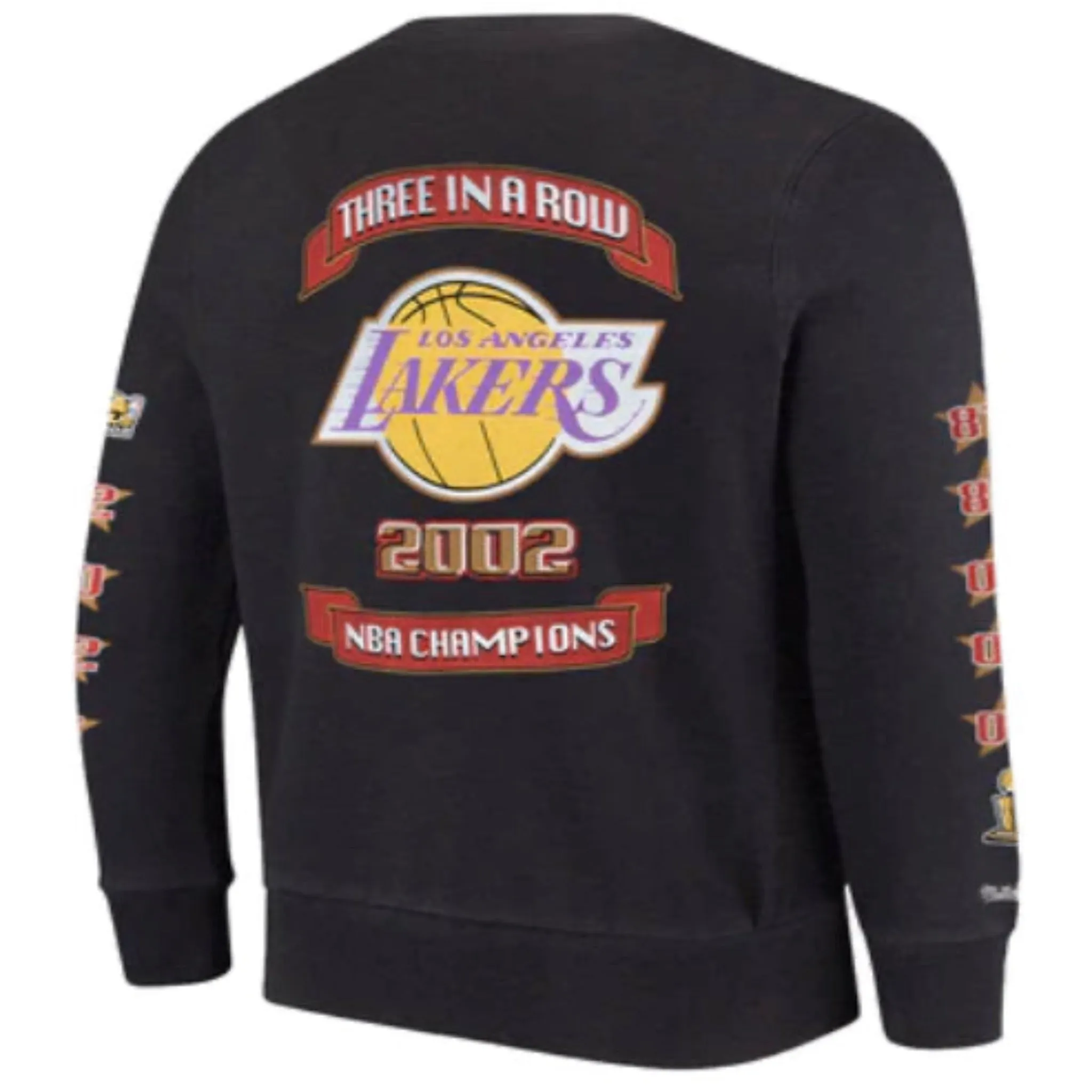 LA Lakers Mitchell & Ness NBA 3 in a Row Vintage Crew Jumper