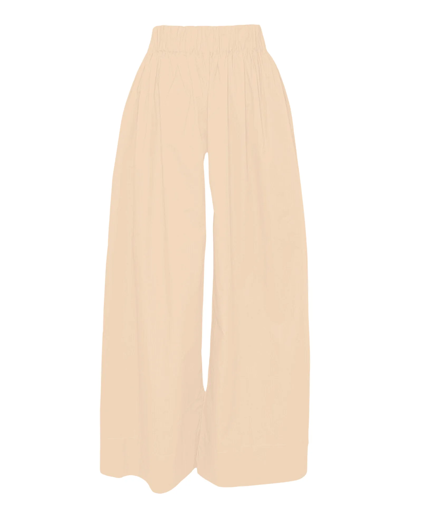 Lila Wide Leg Pant in Nude